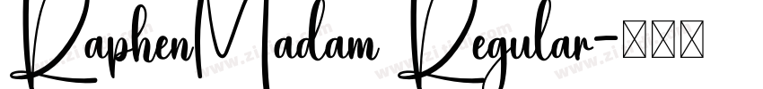 RaphenMadam Regular字体转换